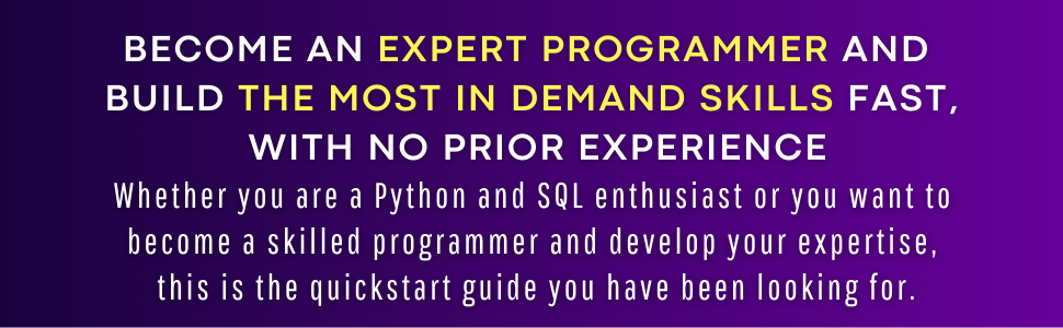 python programming for beginners and sql