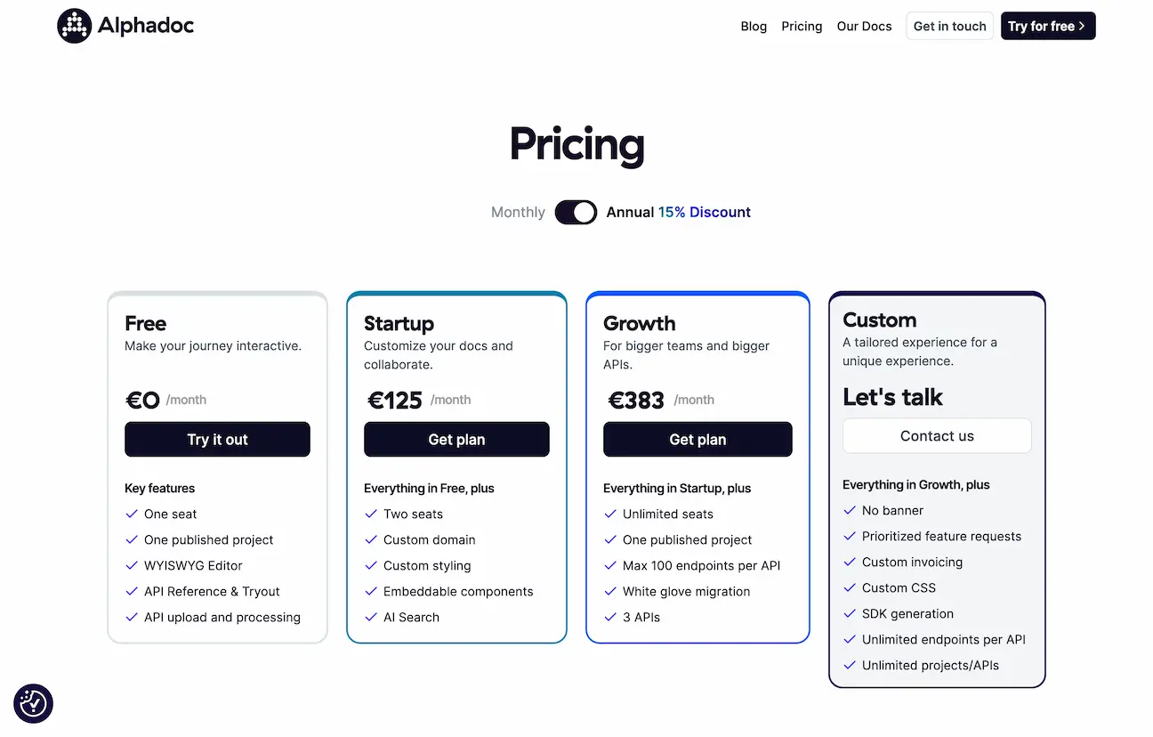 alphadoc.io.pricng