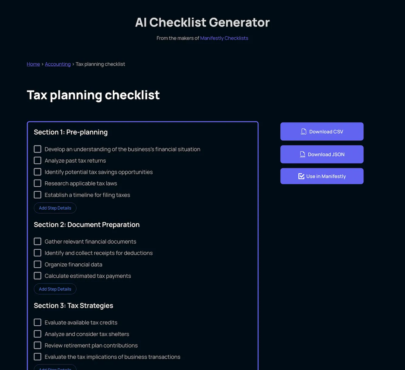 checklistgenerator.ai.example.tax.checklist