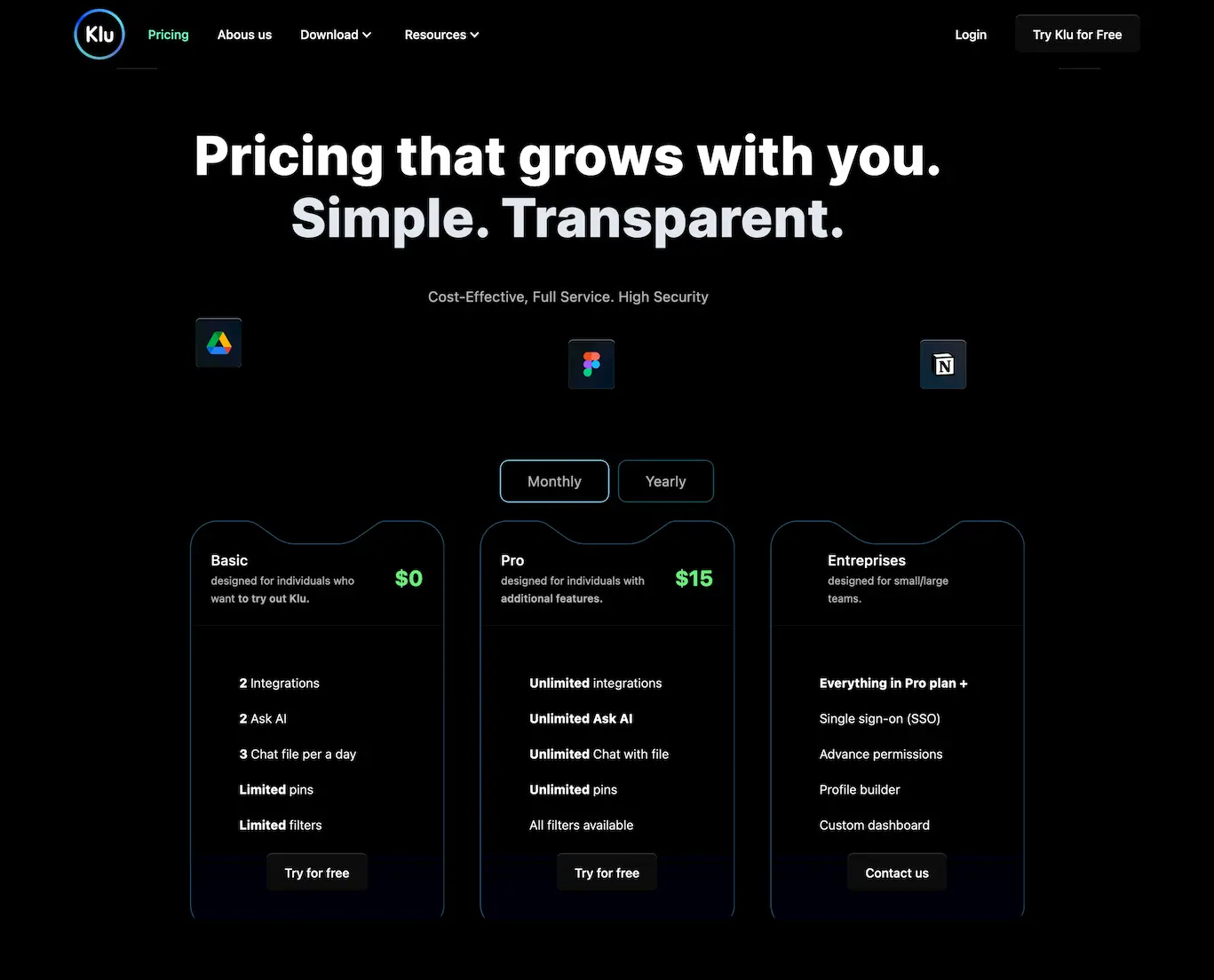 klu.so.pricing