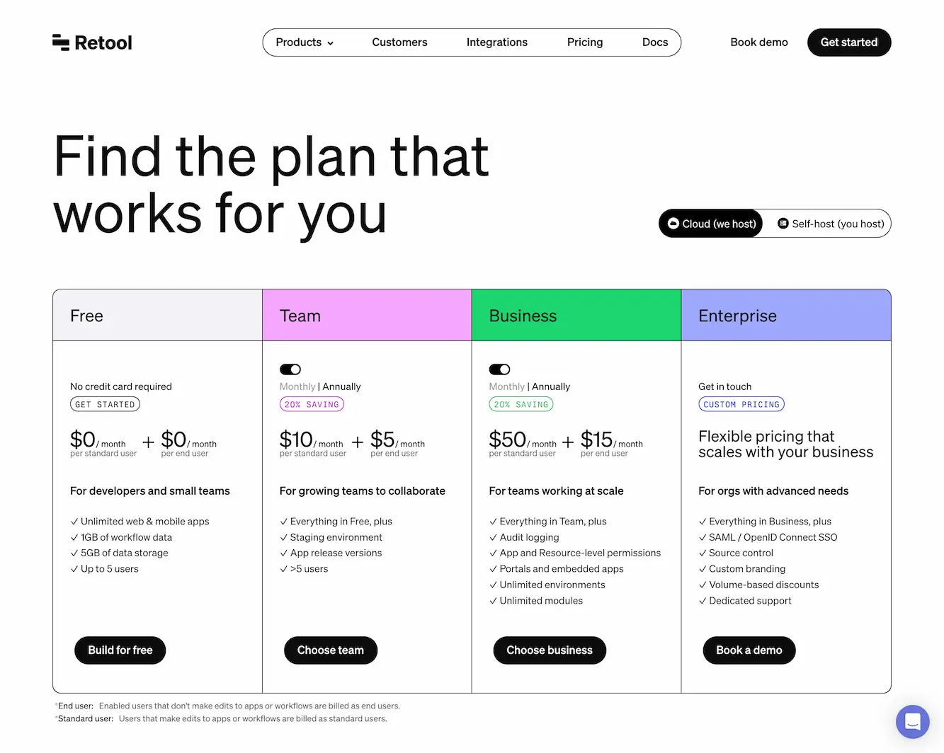 retool.com.pricing