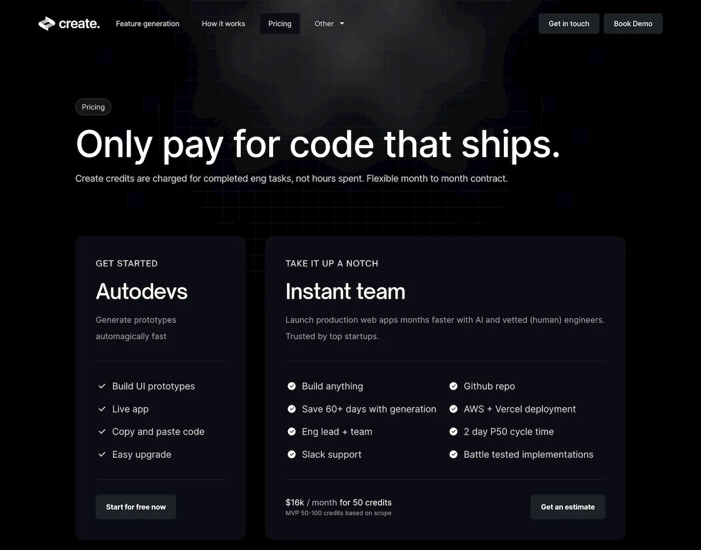 www.create.xyz.pricing