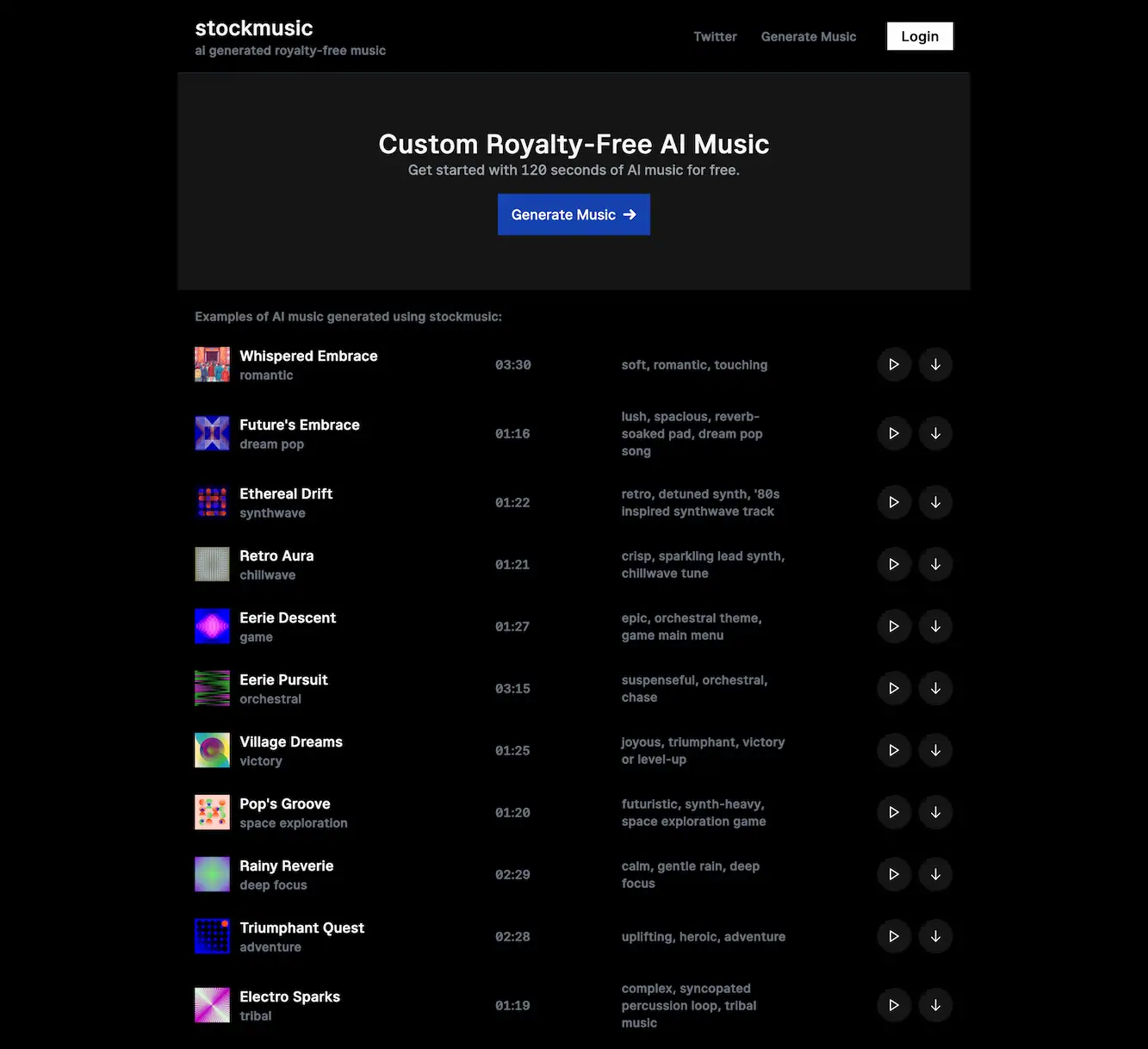 www.stockmusic.app