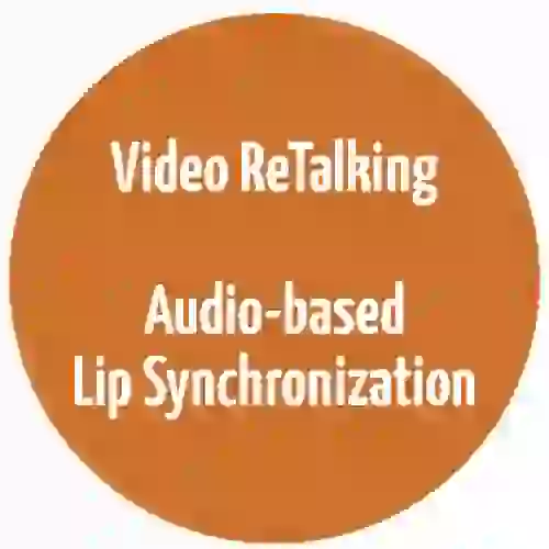 Video ReTalking-focuses on audio-based lip synchronization for talking head video editing logo
