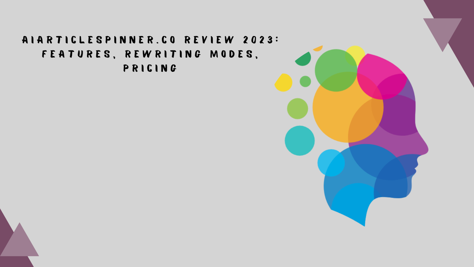 AIArticlespinner.co Review 2023: Features, Rewriting Modes, Pricing