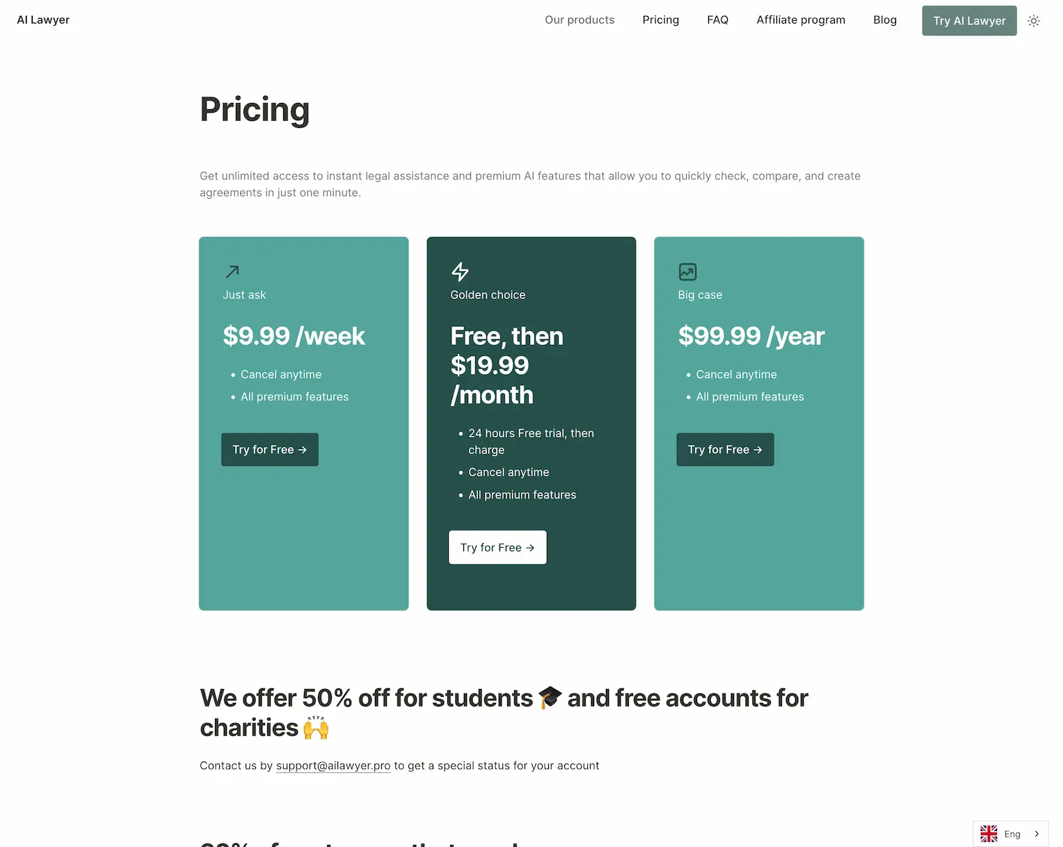ailawyer.pro.pricing