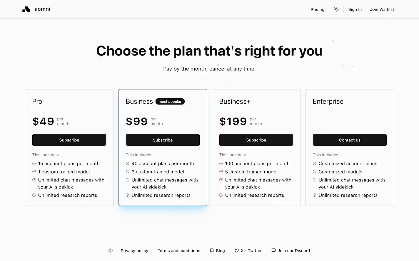 www.aomni.com.pricing