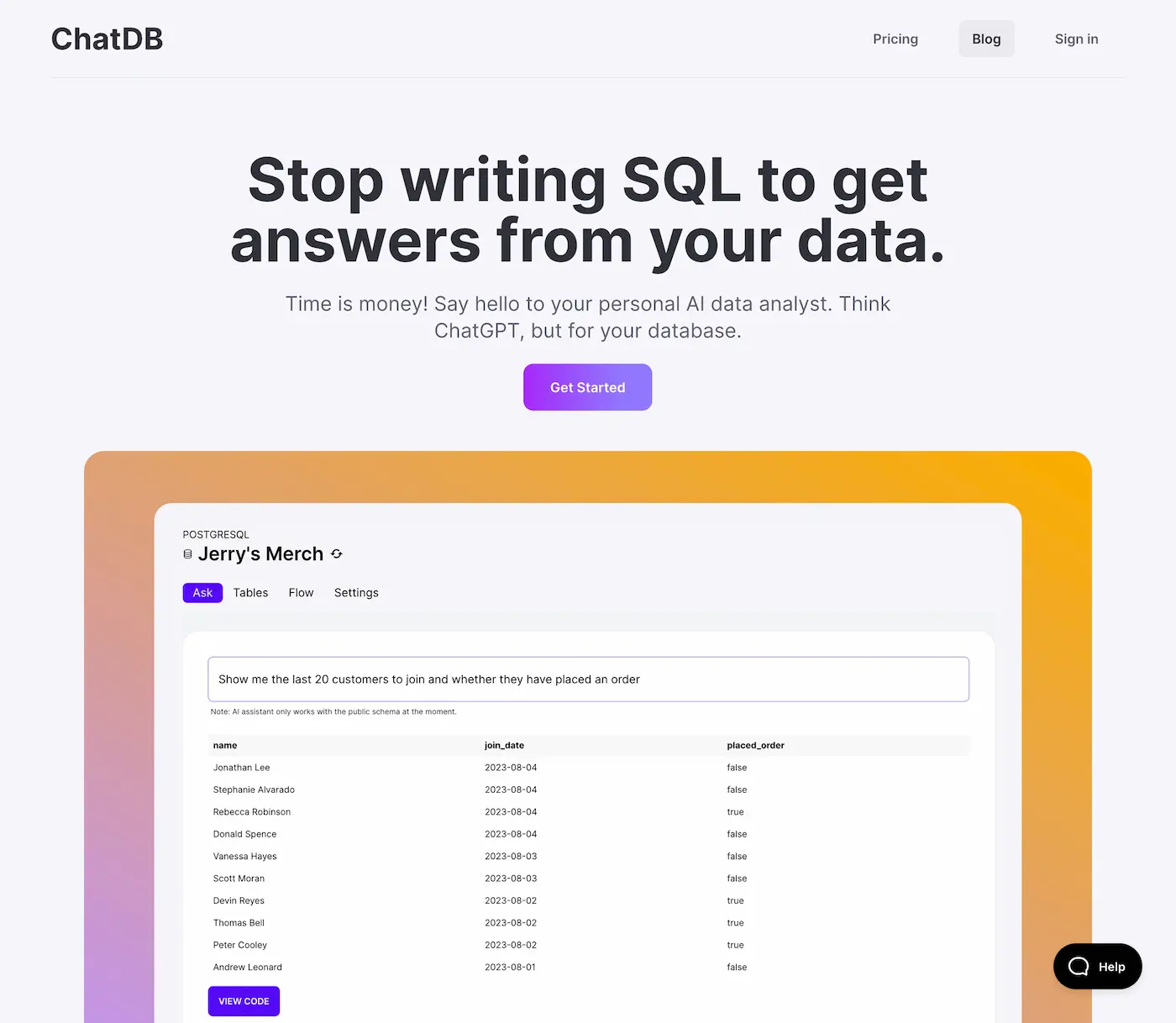 www.chatdb.ai