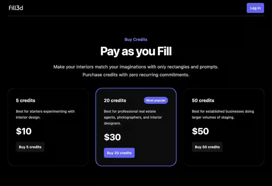 www.fill3d.ai.pricing