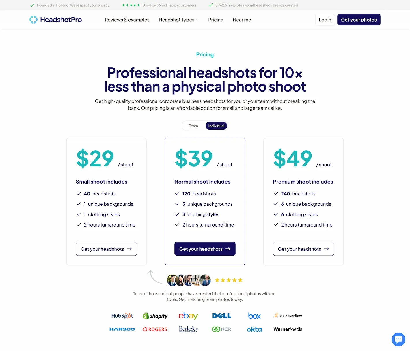 www.headshotpro.com.pricing