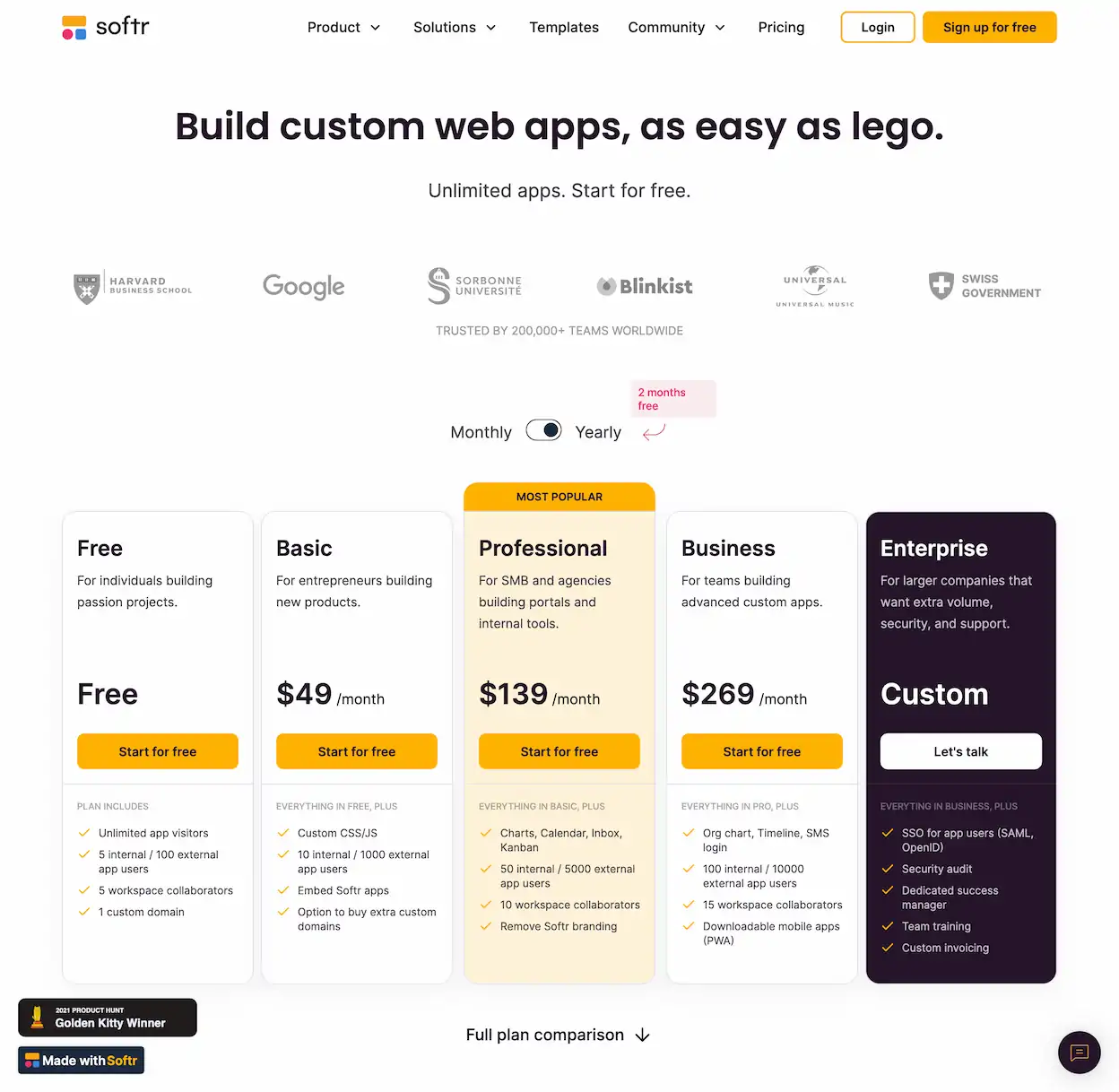 www.softr.io.pricing