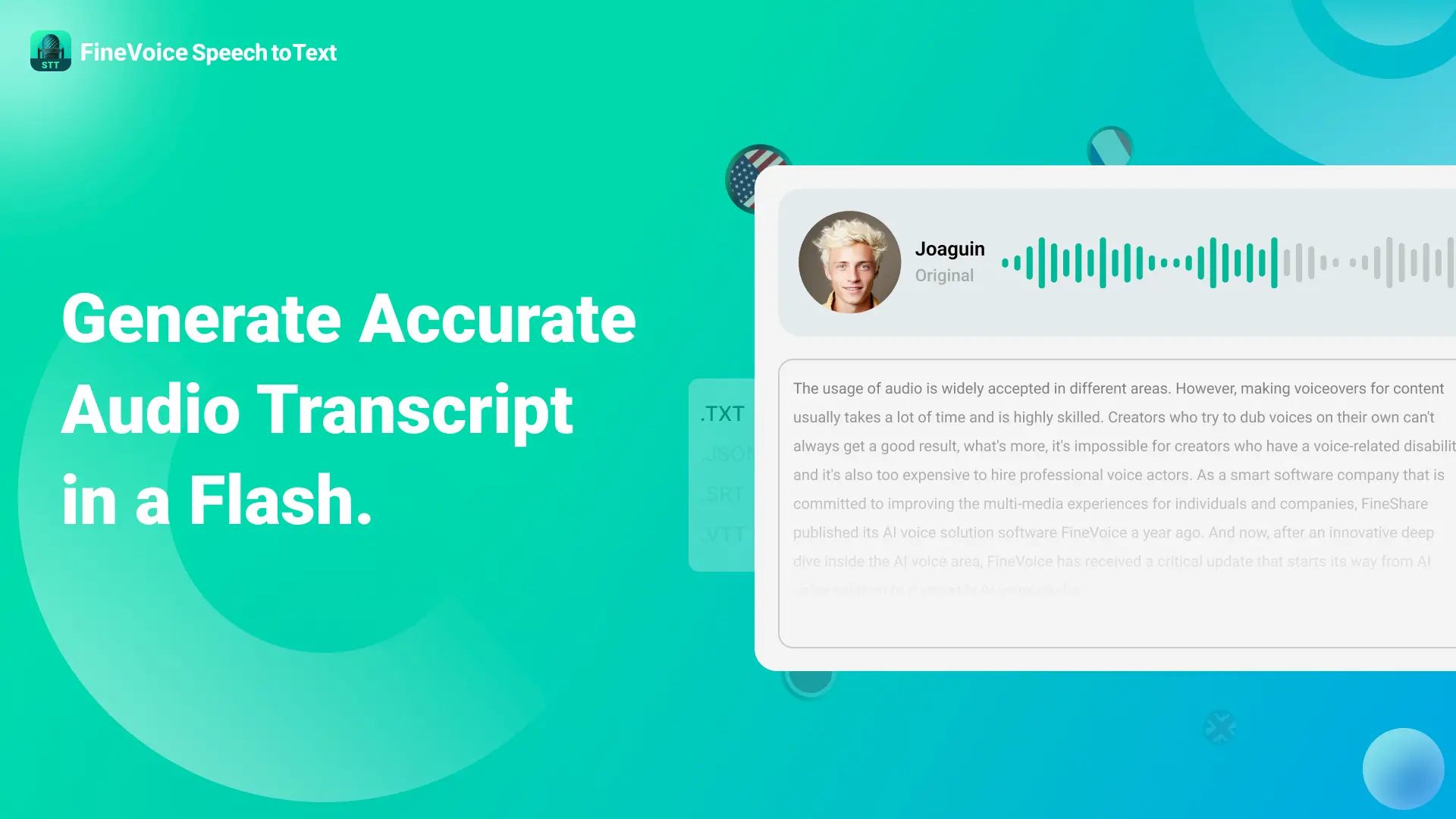 FineVoice Speech to Text