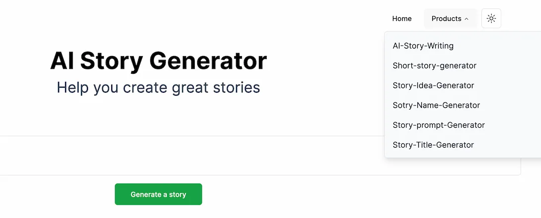 aistorygenerator product features