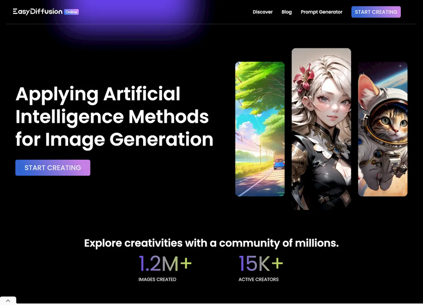 EasyDiffusion Online screenshot