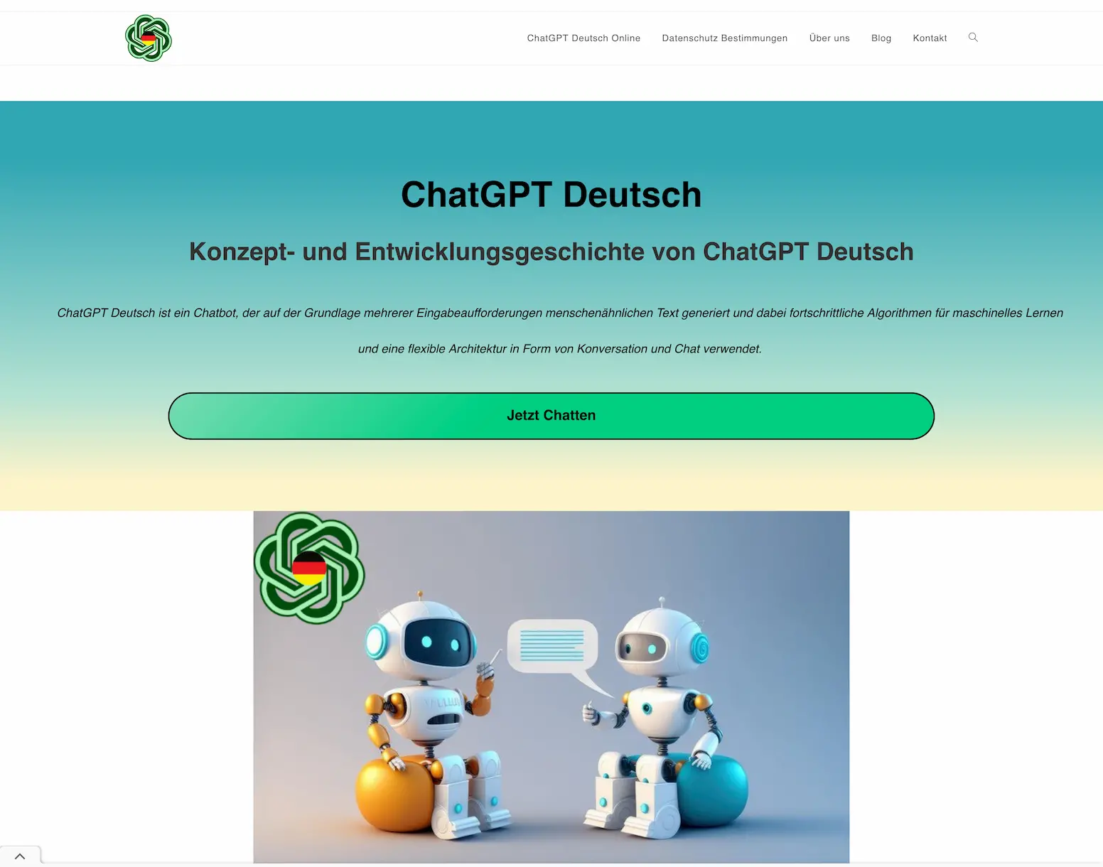 ChatGPT Deutsch screenshot
