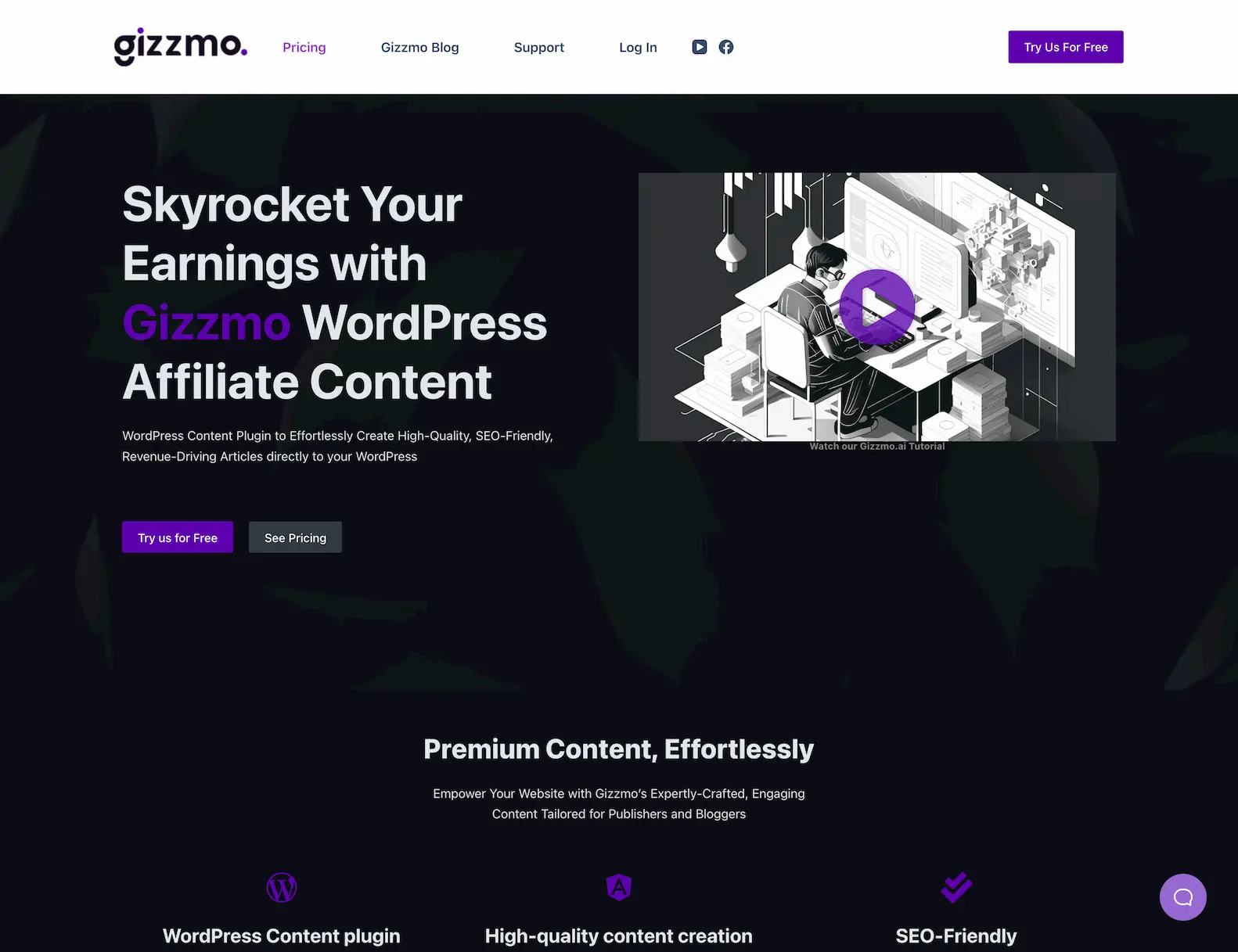Gizzmo.ai - WordPress plugin enhance Amazon affiliate marketing screenshot