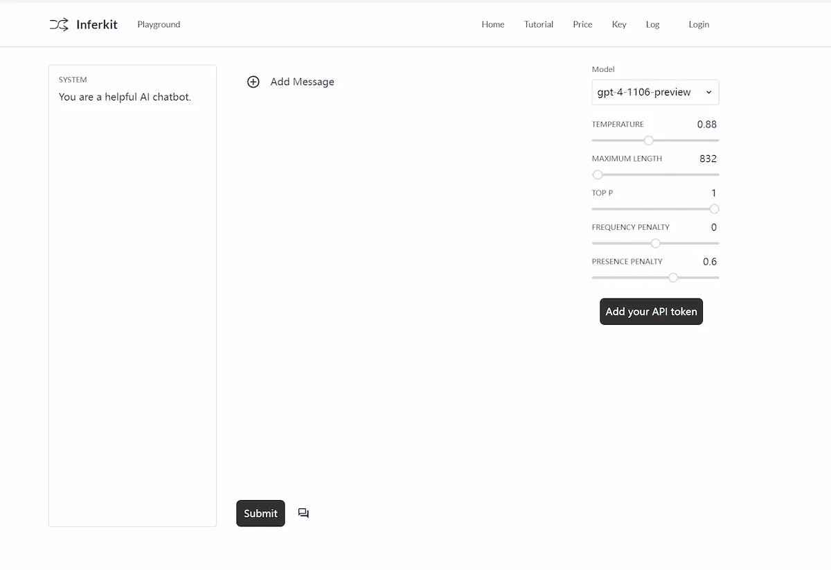 AI Inferkit - collection of all AI APIs pricing and features