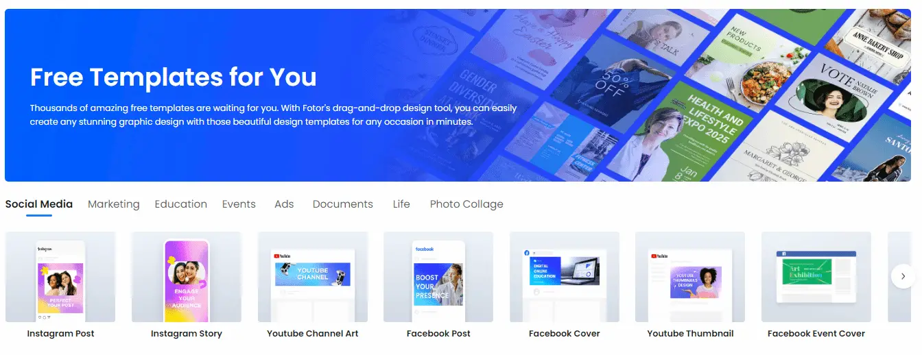 Fotor free templates