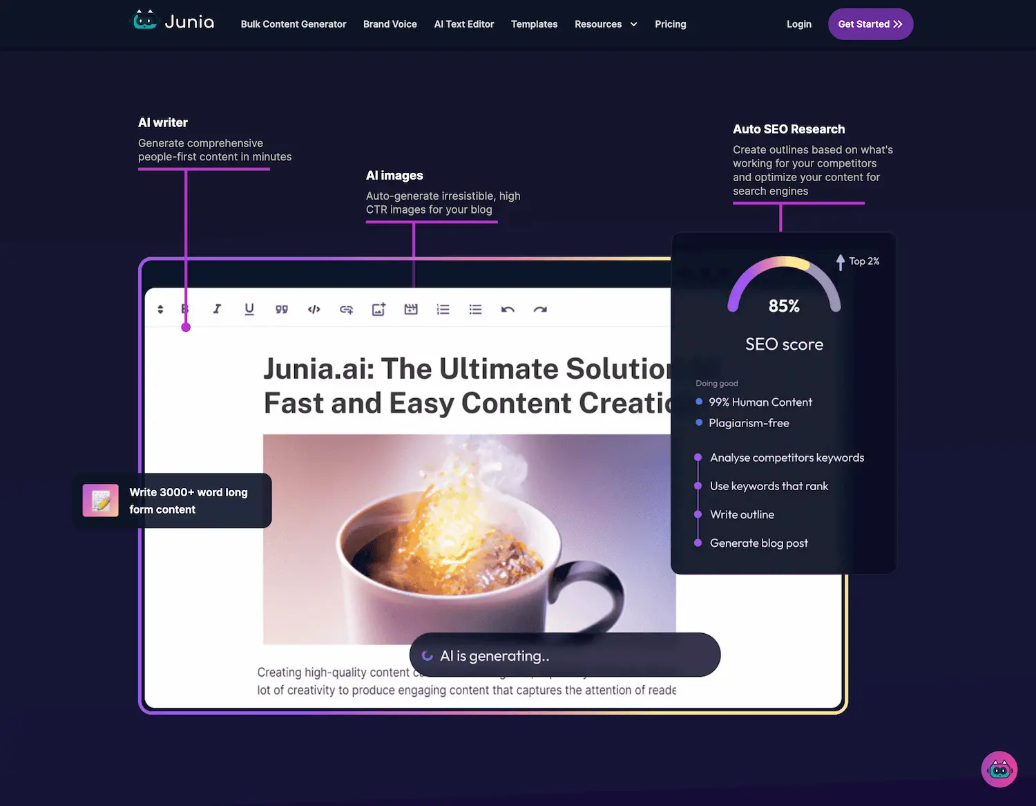 Junia AI - SEO Writer screenshot