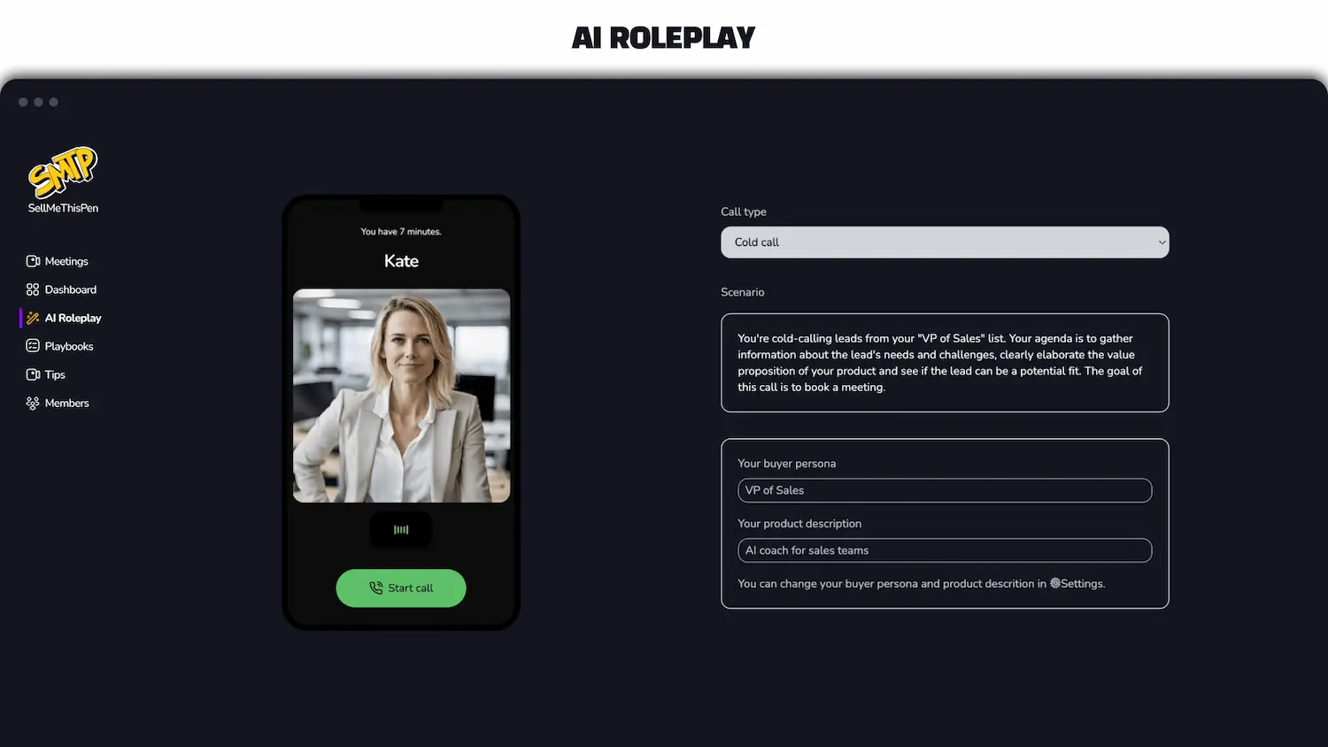SellMeThisPen AI Sales Coaching SMTP AI Roleplay