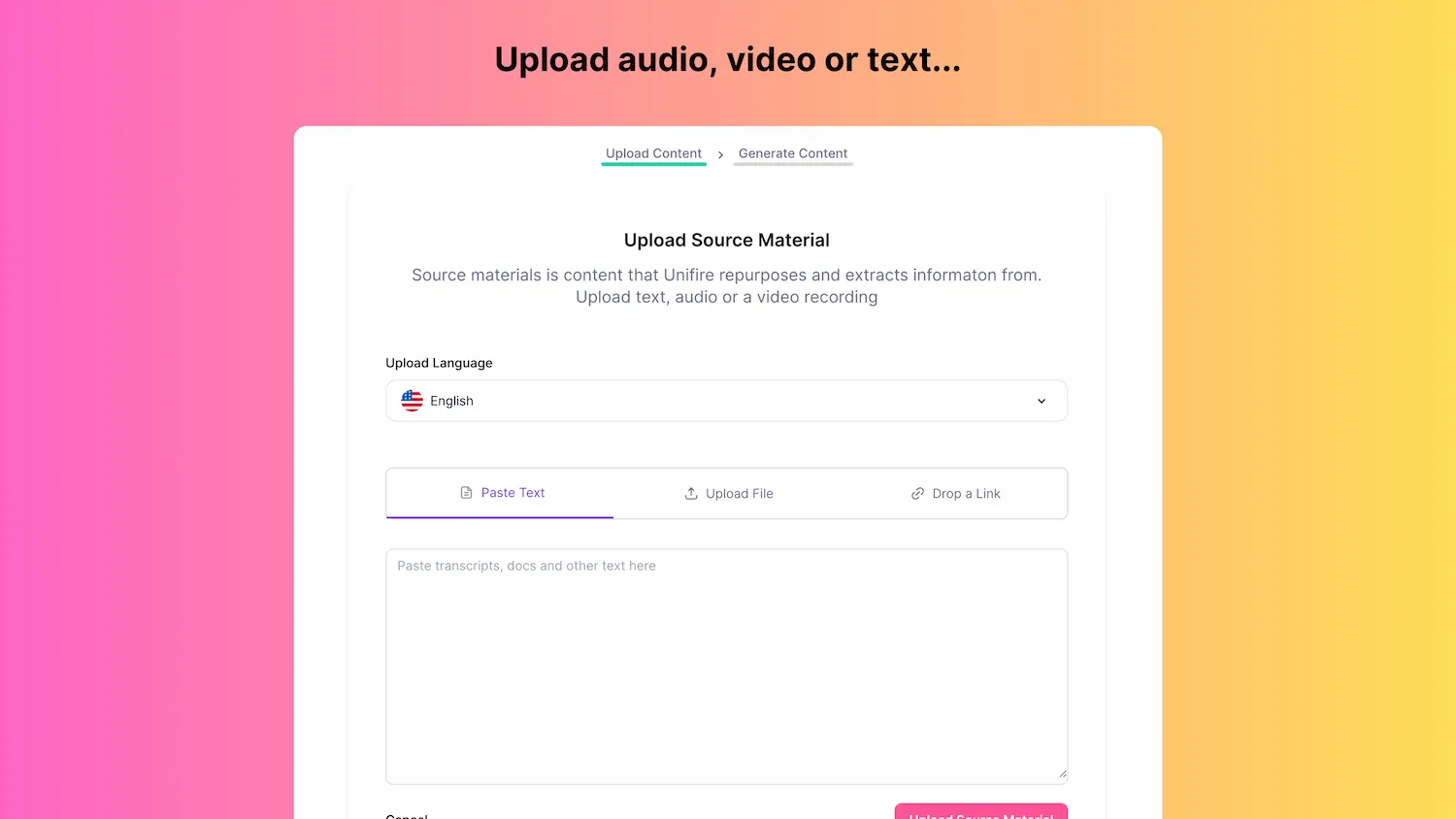 Unifire - Super AI Content Generator for Blog, Podcast, LinkedIn, Youtube, Twitter pricing and features