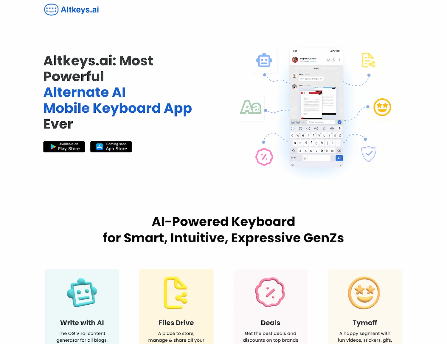 Altkeys - Powerful AI Keyboard for iPhone and Android screenshot