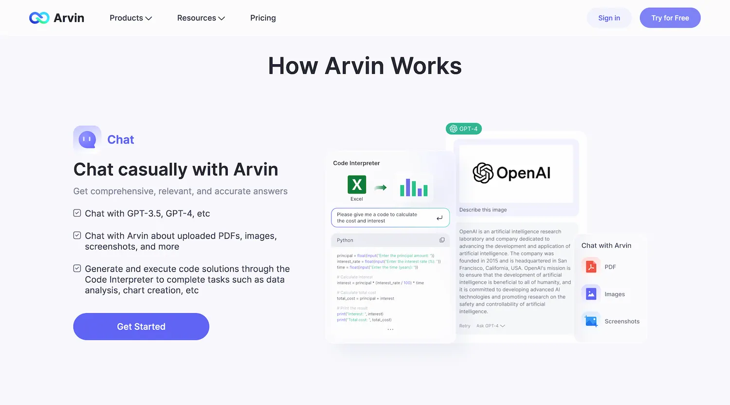 how arvin free chatgpt extension chrome edge works