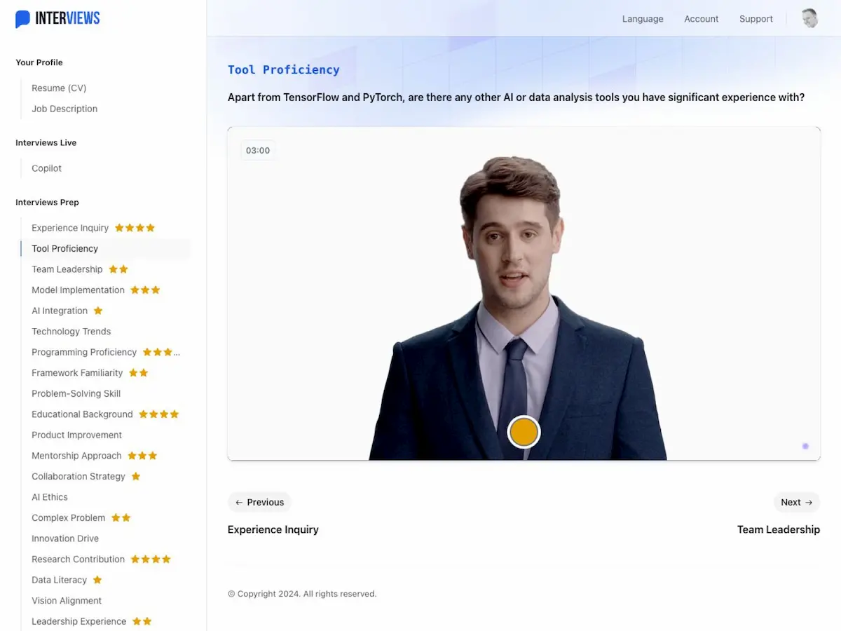 Interviews Chat - interview chat gpt pricing and features
