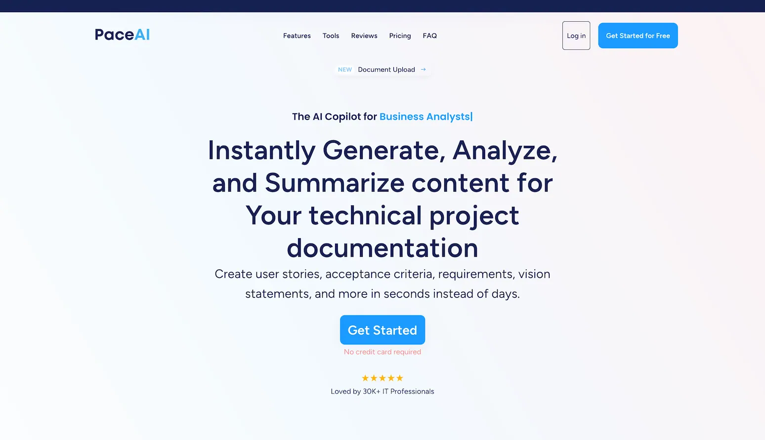 PaceAI - AI Business analyst for non-technical professionals screenshot