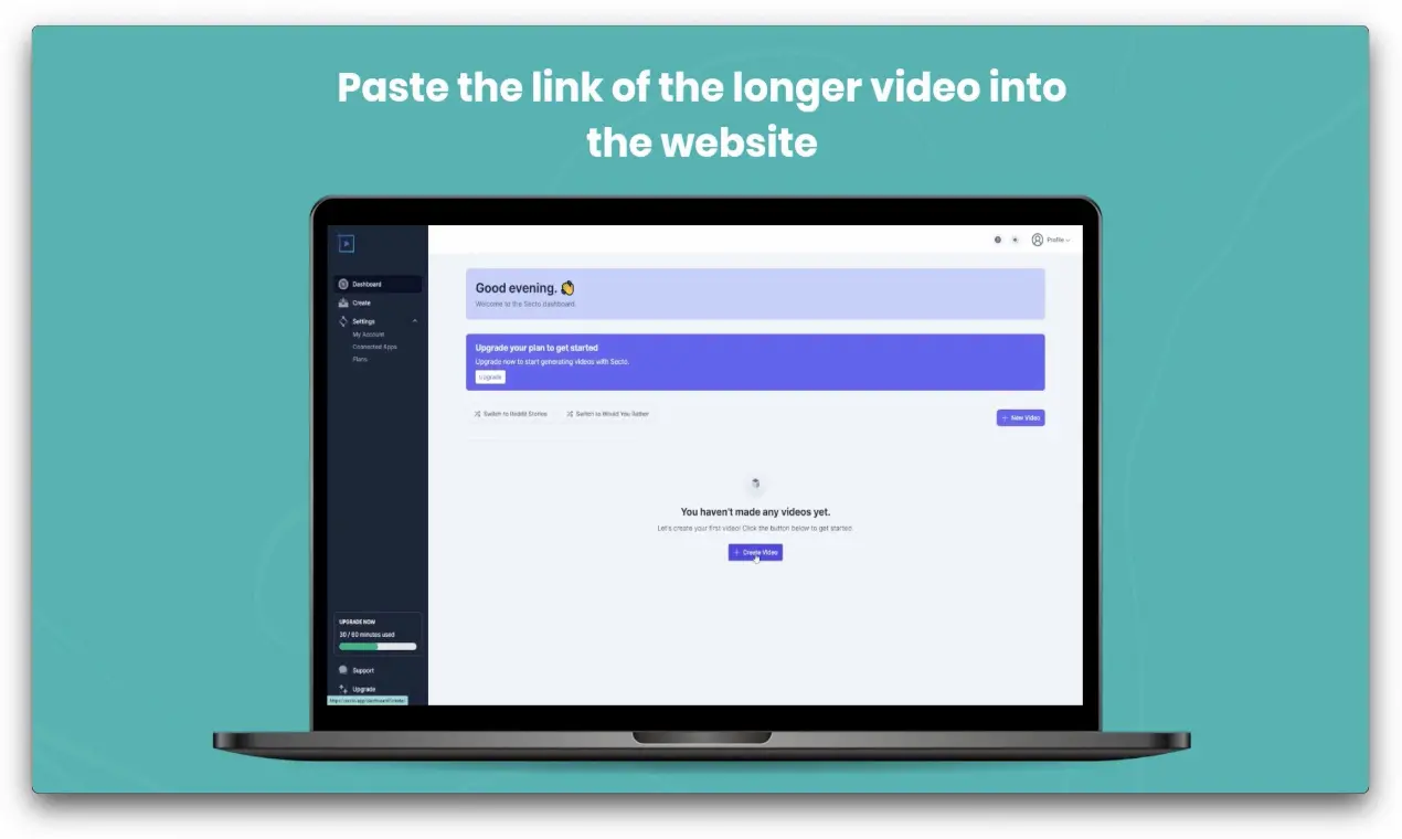 Secto - AI text to speech video for viral marketing pricing and features