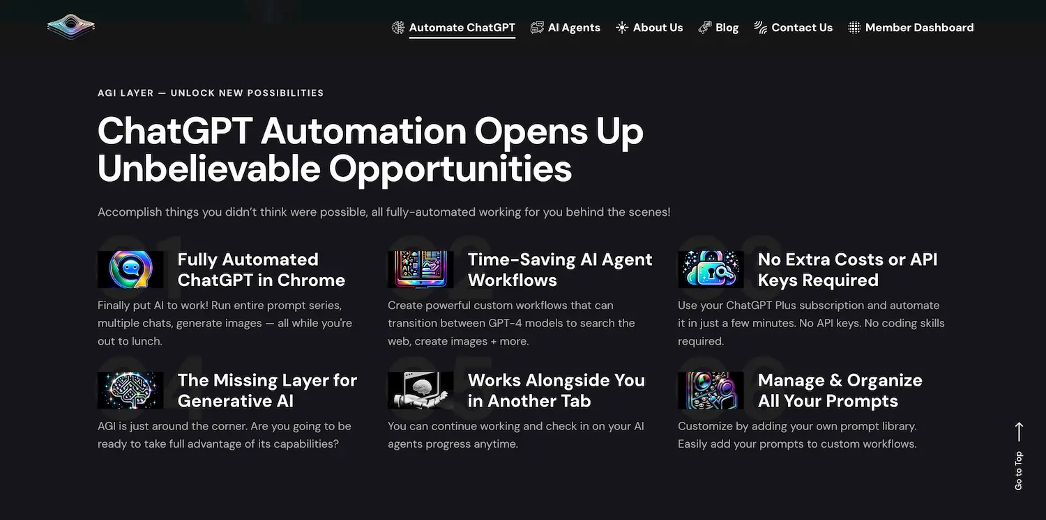 AGI Layer - AI Agent Workflow Features and Benefits