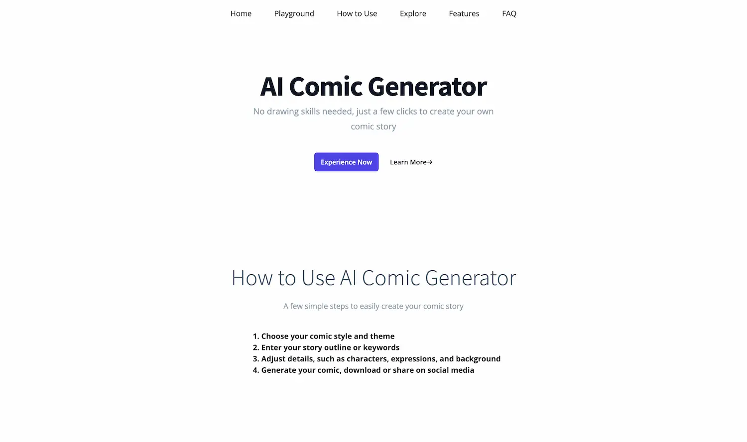 AI Comic Generator screenshot