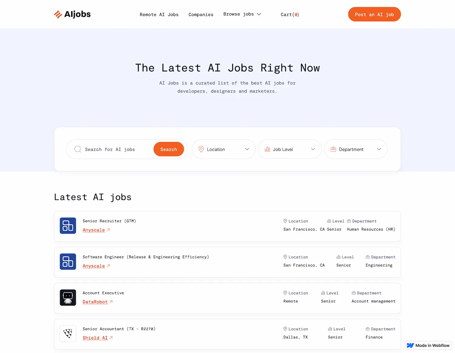 AI Jobs screenshot
