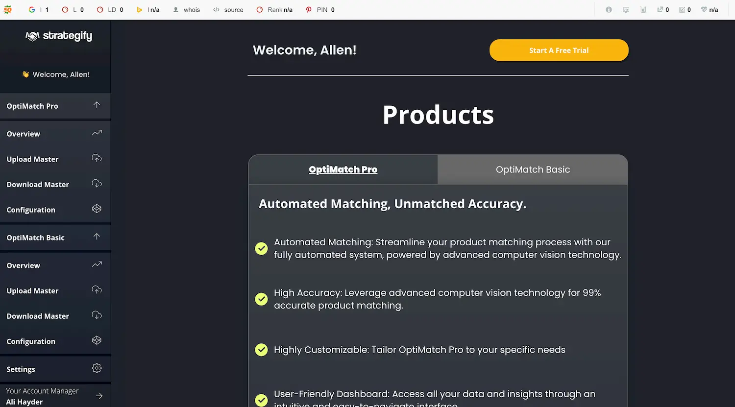 OptiMatch Pro Products