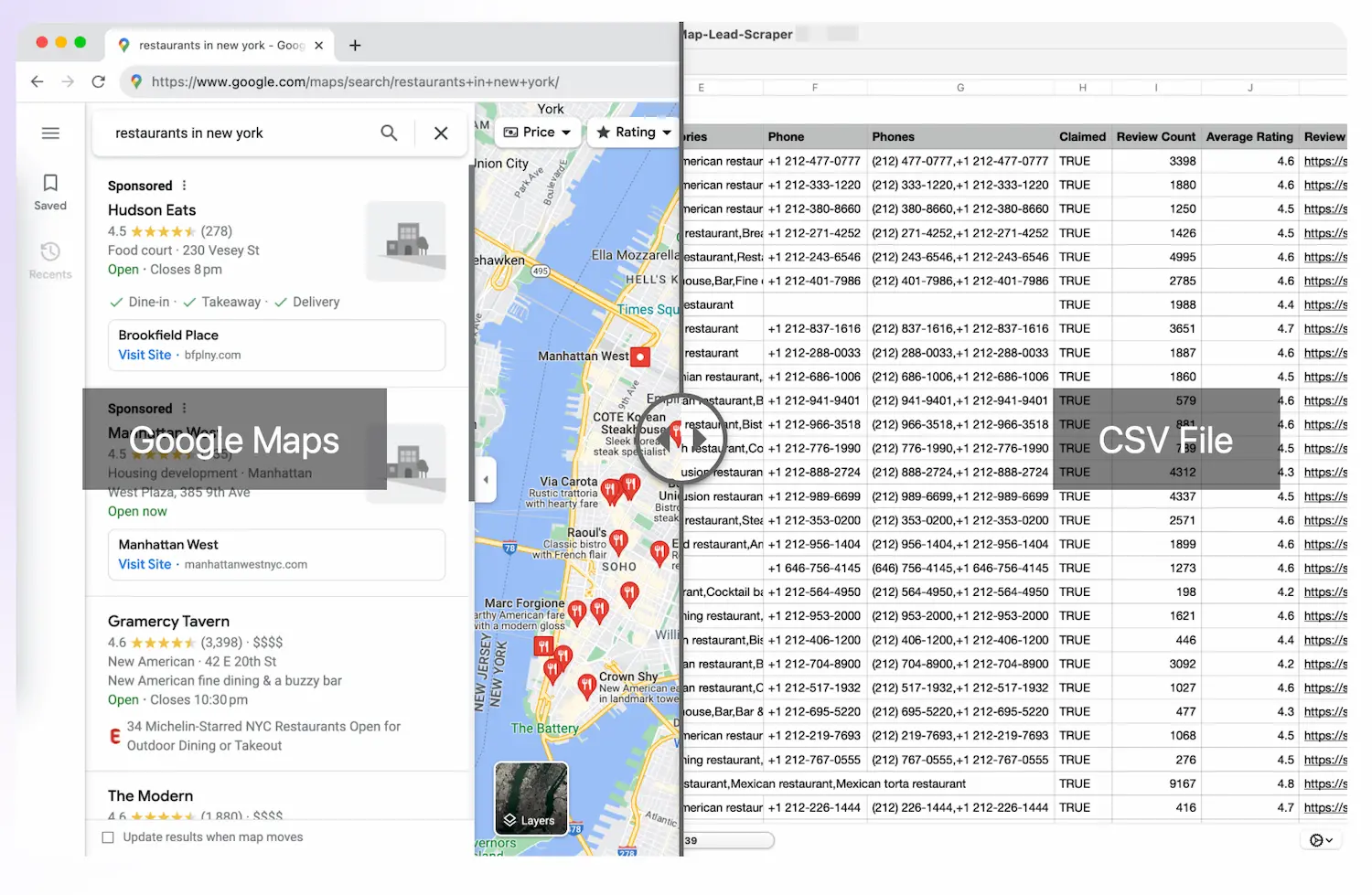 map lead scraper google map scraper features
