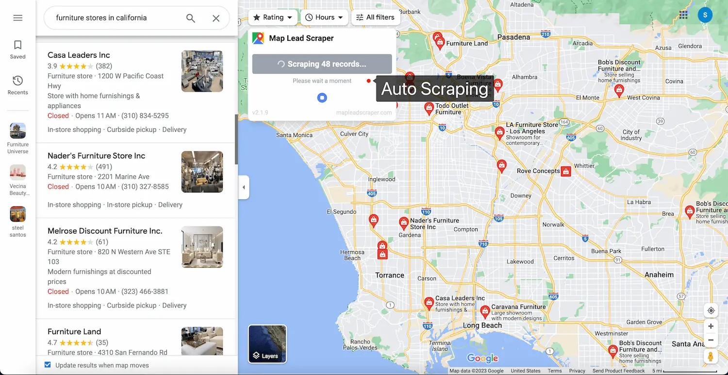 Map Lead Scraper screenshot