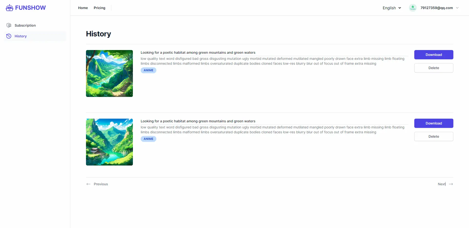 AI Image Generator pricing and features