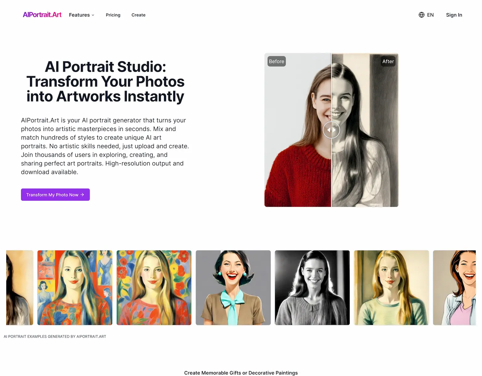 AIportrait Art screenshot
