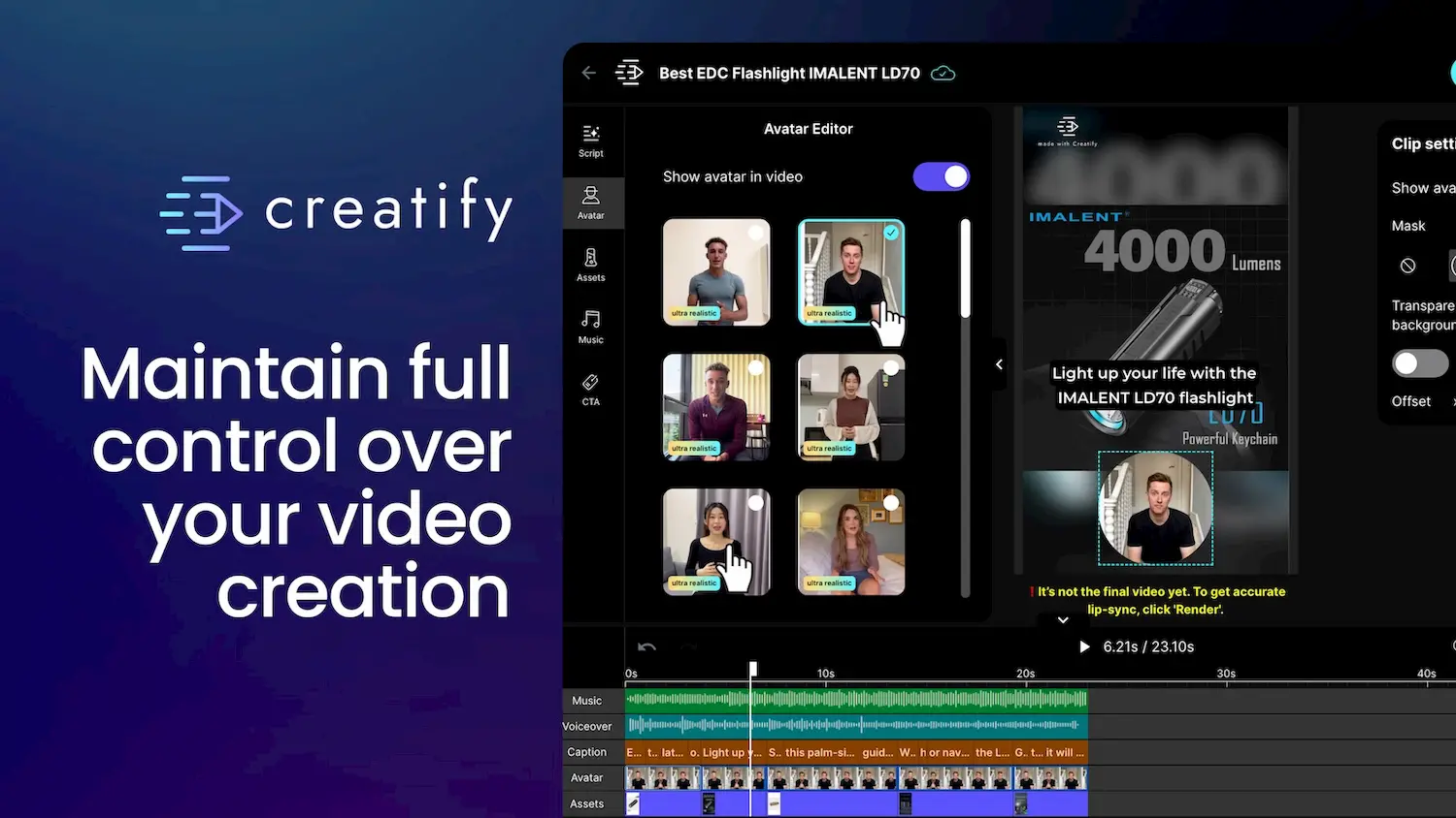 Creatify - AI Short Video Ads Generator pricing and features
