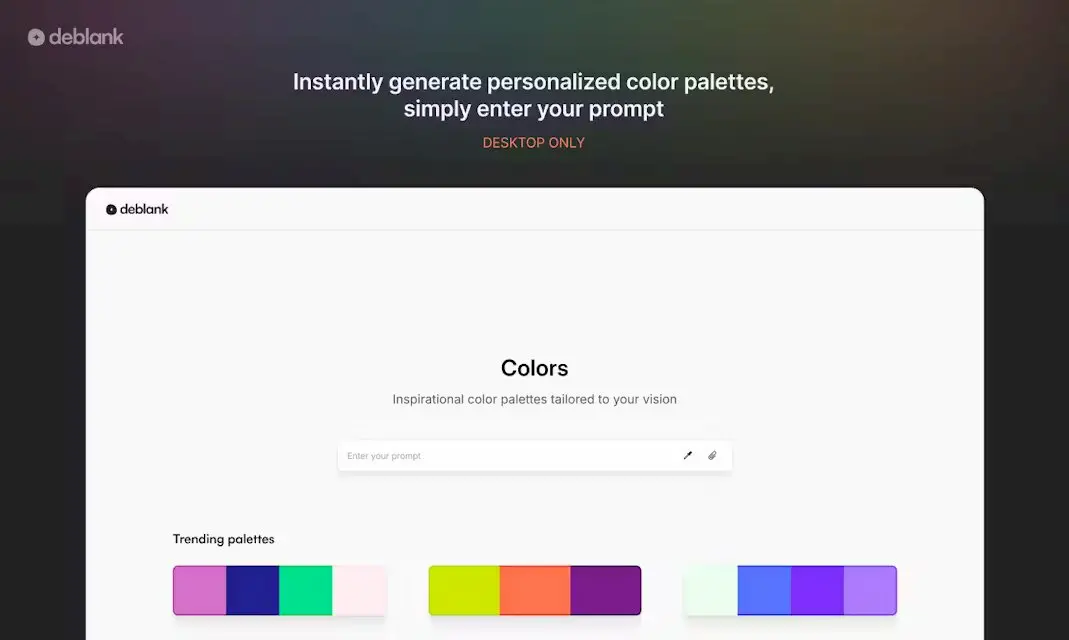 Deblank - AI Design Tool screenshot