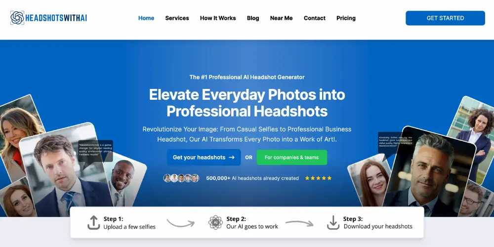 Headshots With AI screenshot