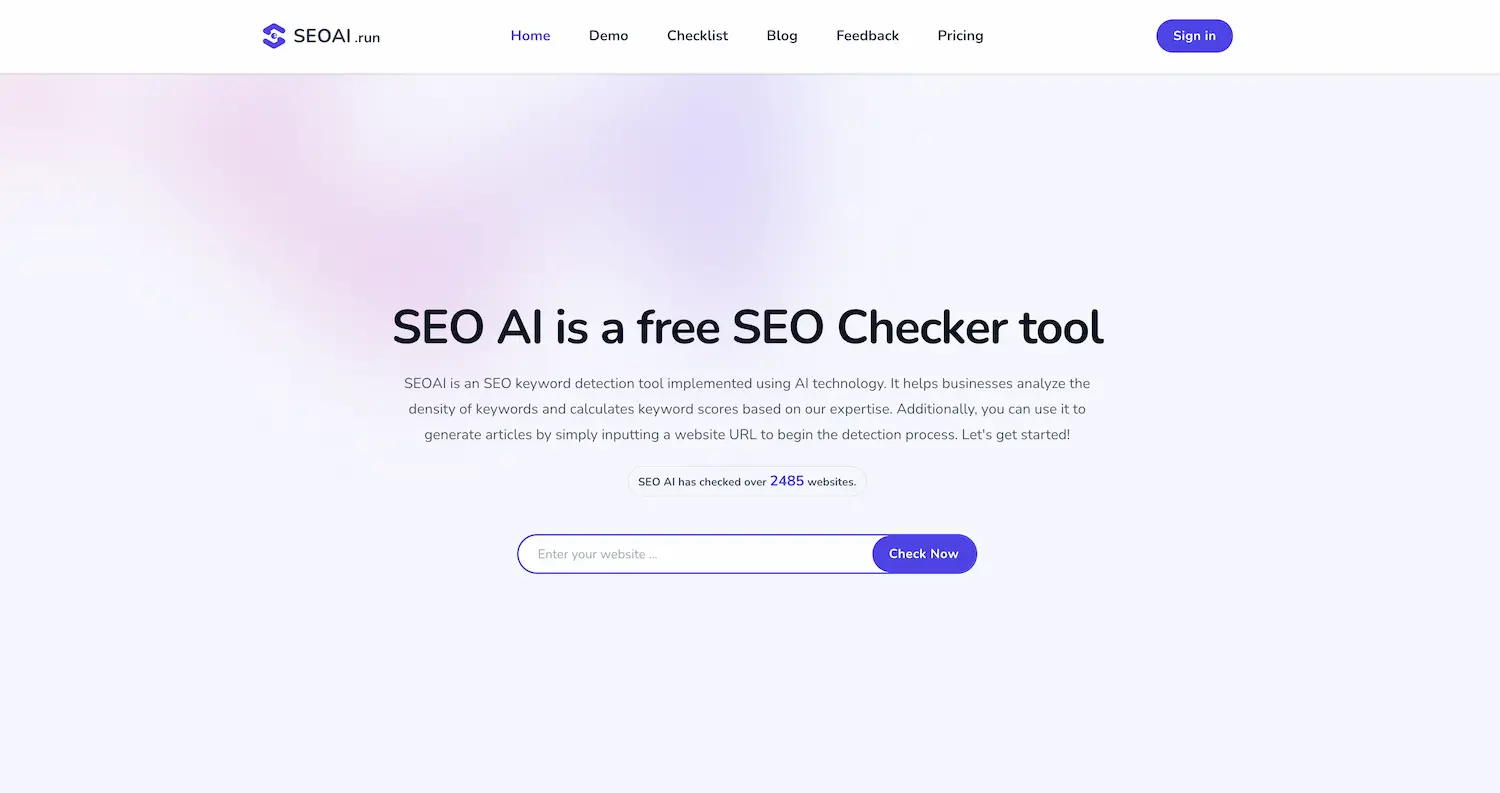 SEO AI screenshot