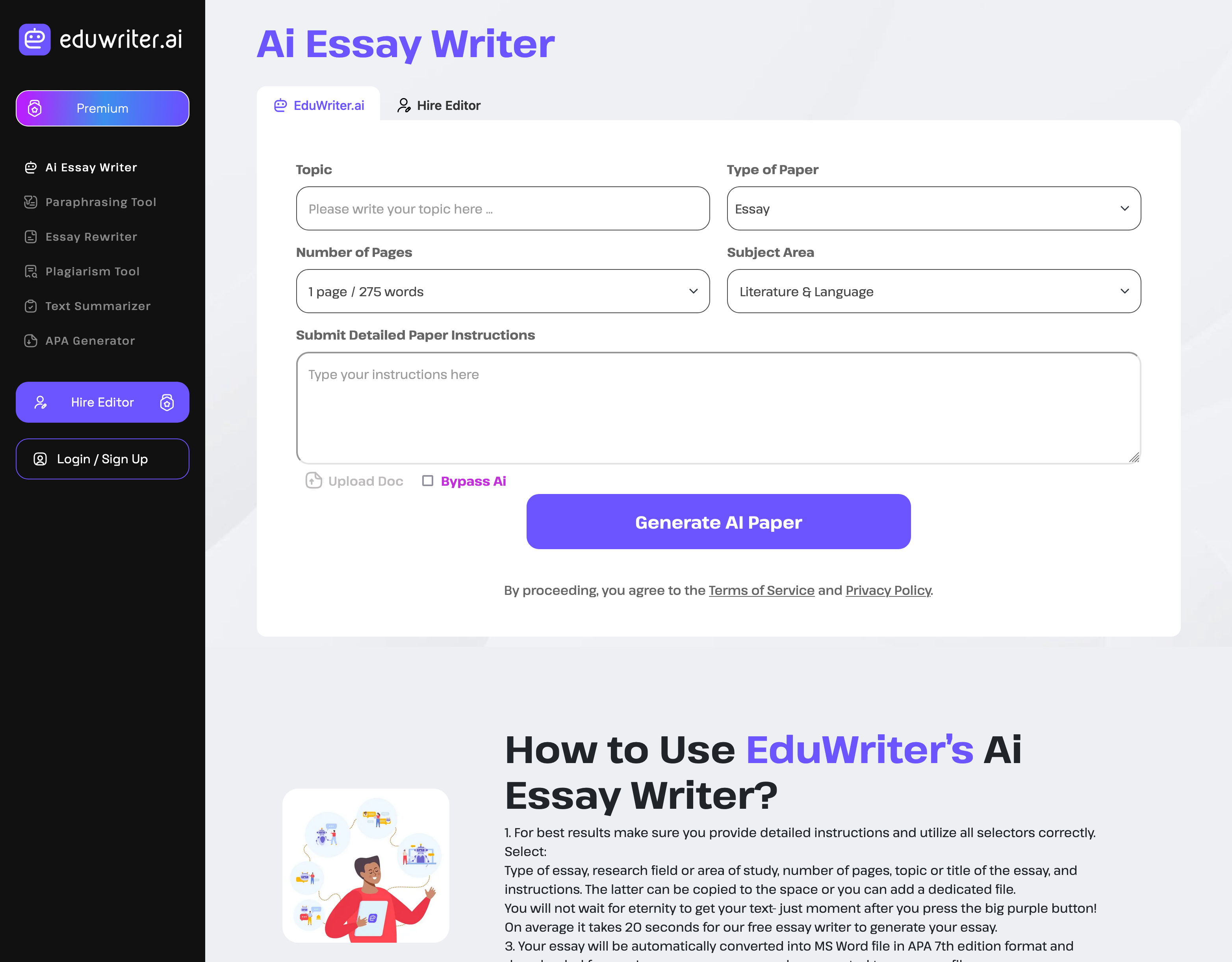 EduWriterAI screenshot
