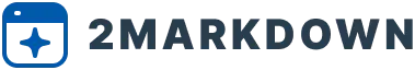 2markdown logo