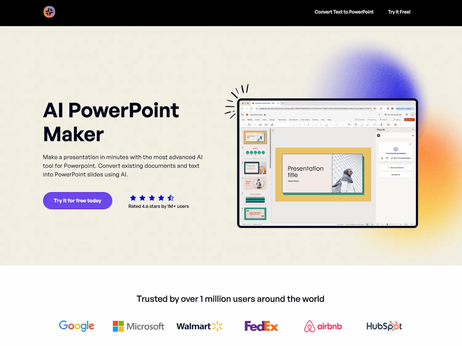 AI PowerPoint Maker screenshot