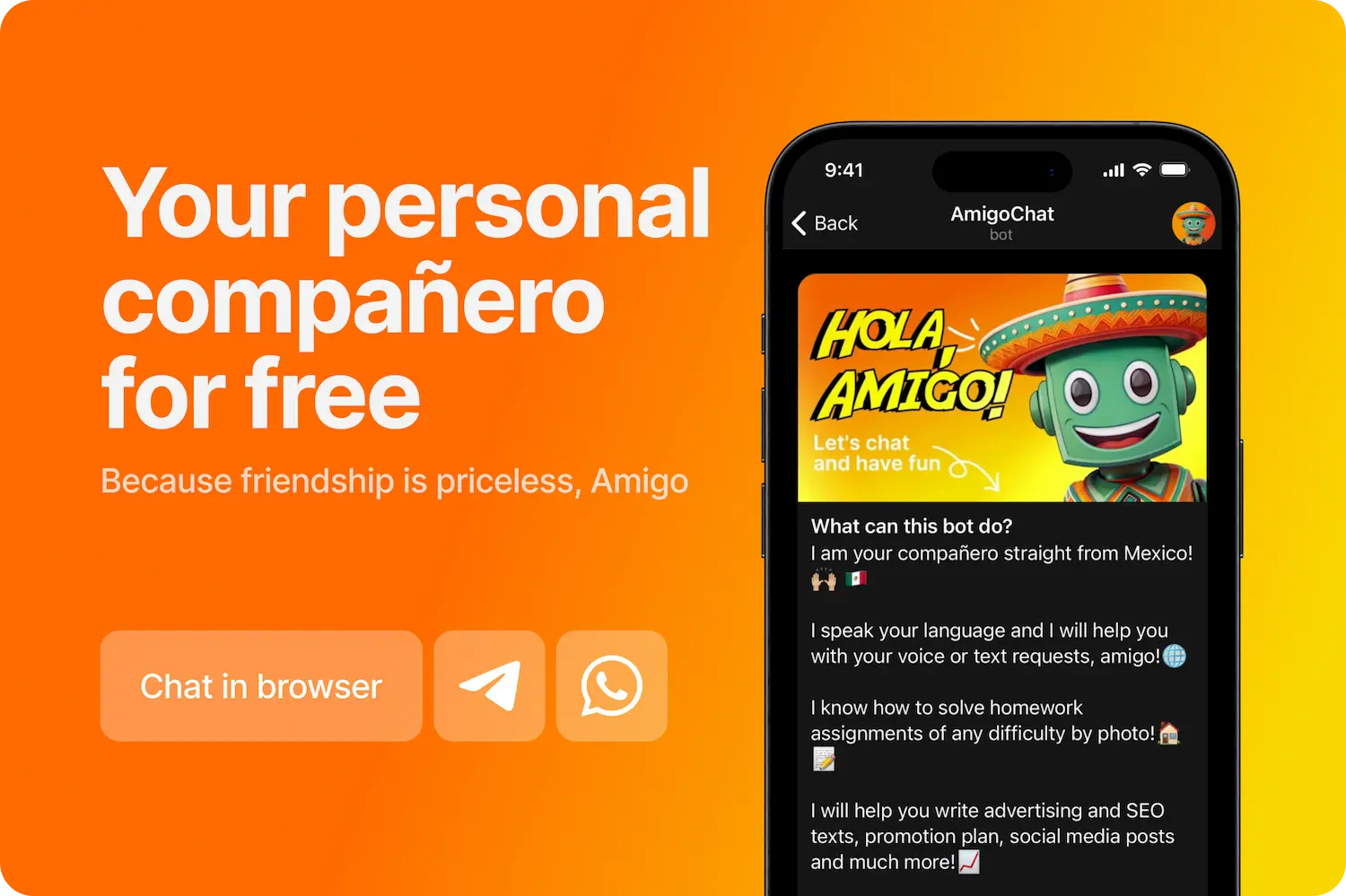 AmigoChat screenshot