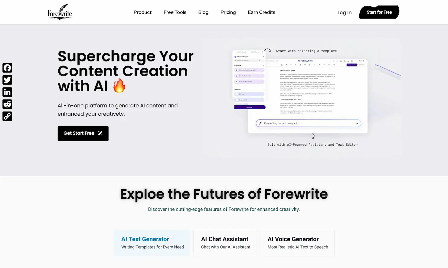 Forewrite screenshot