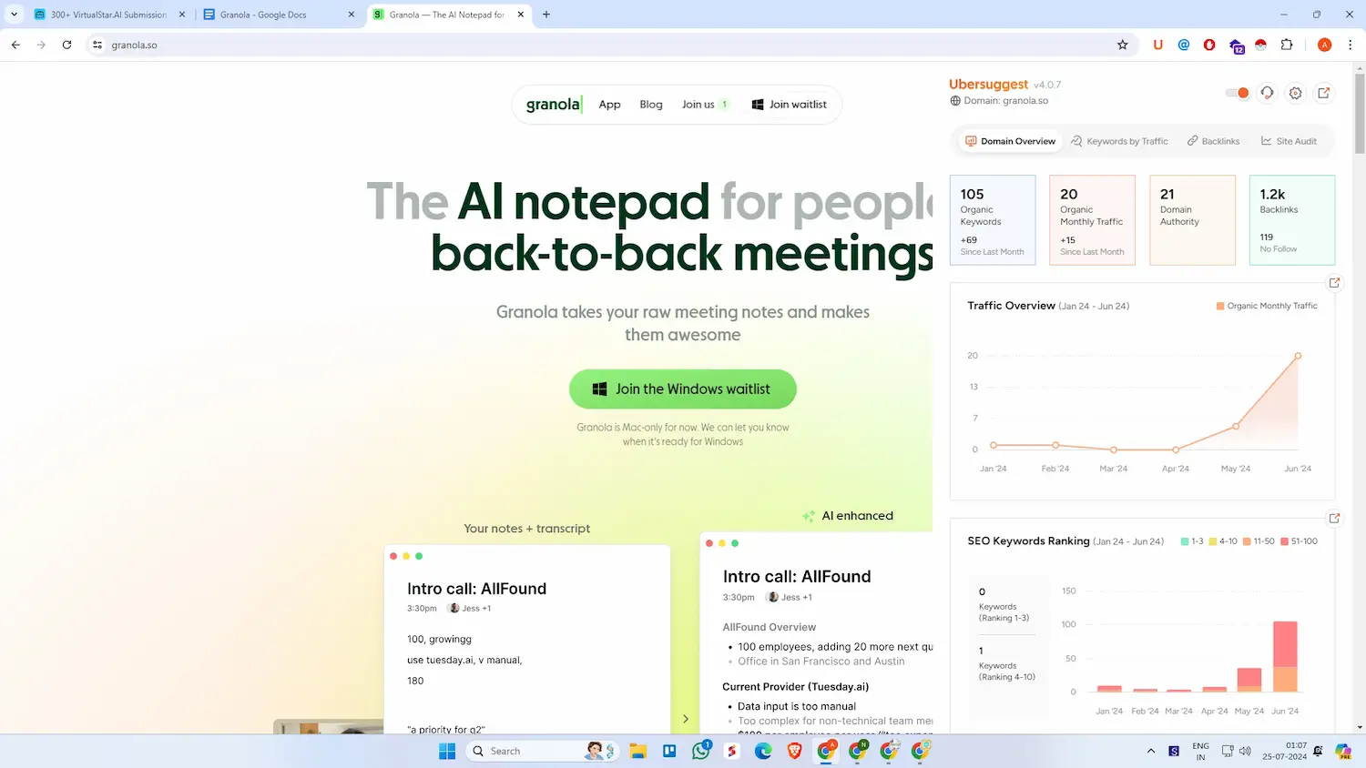 Granola screenshot