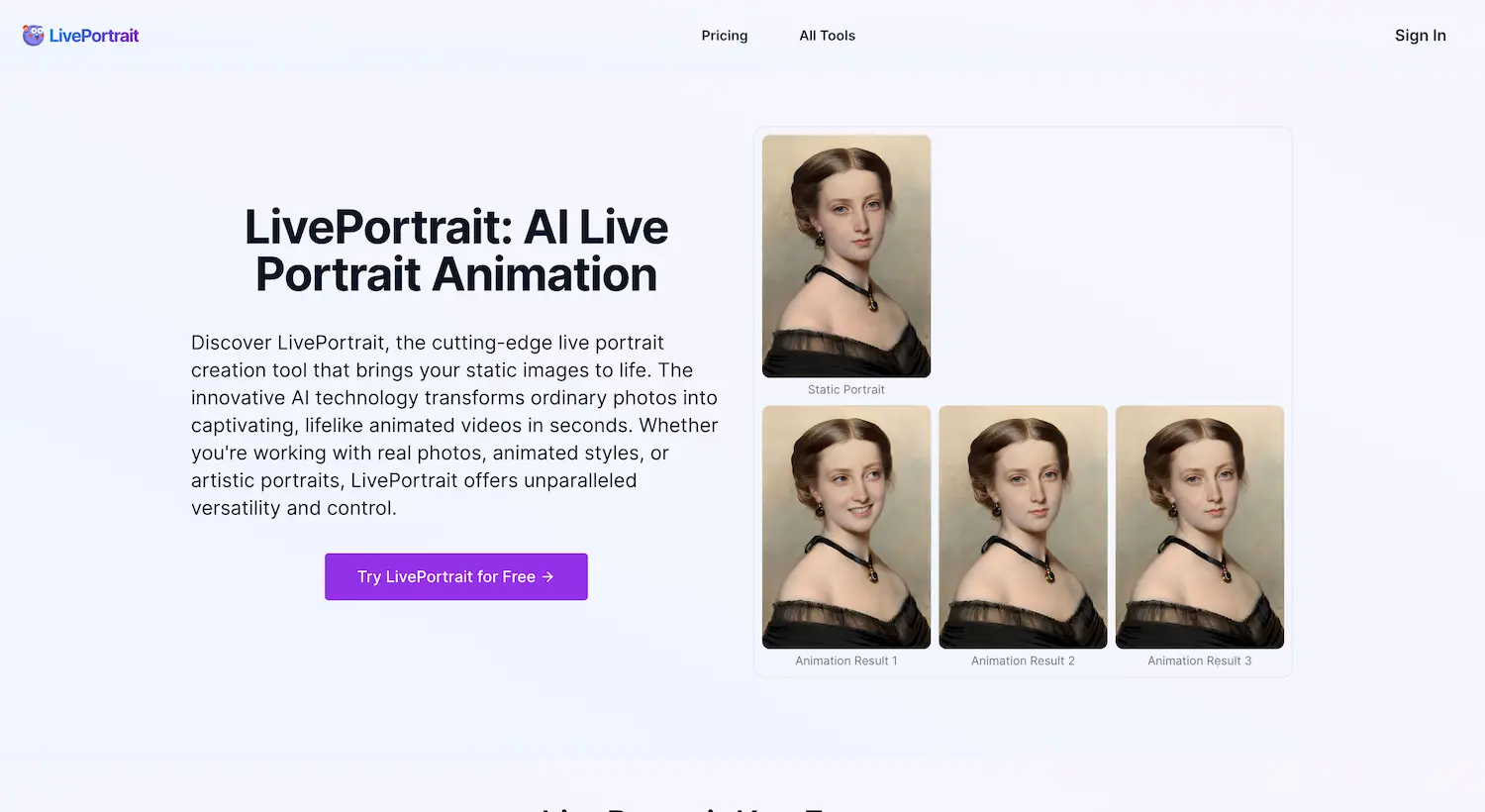 LivePortrait screenshot