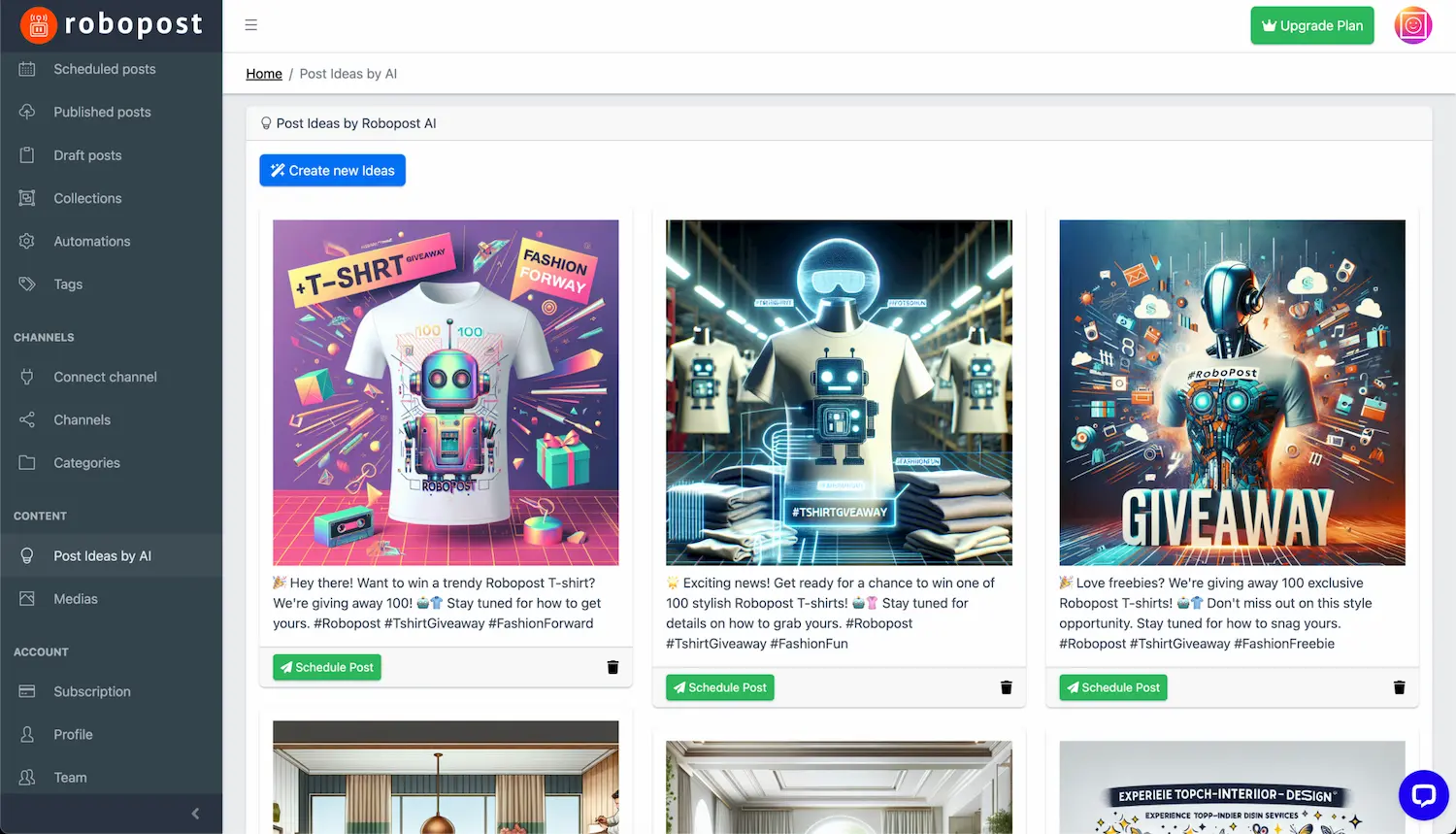 Robopost AI screenshot